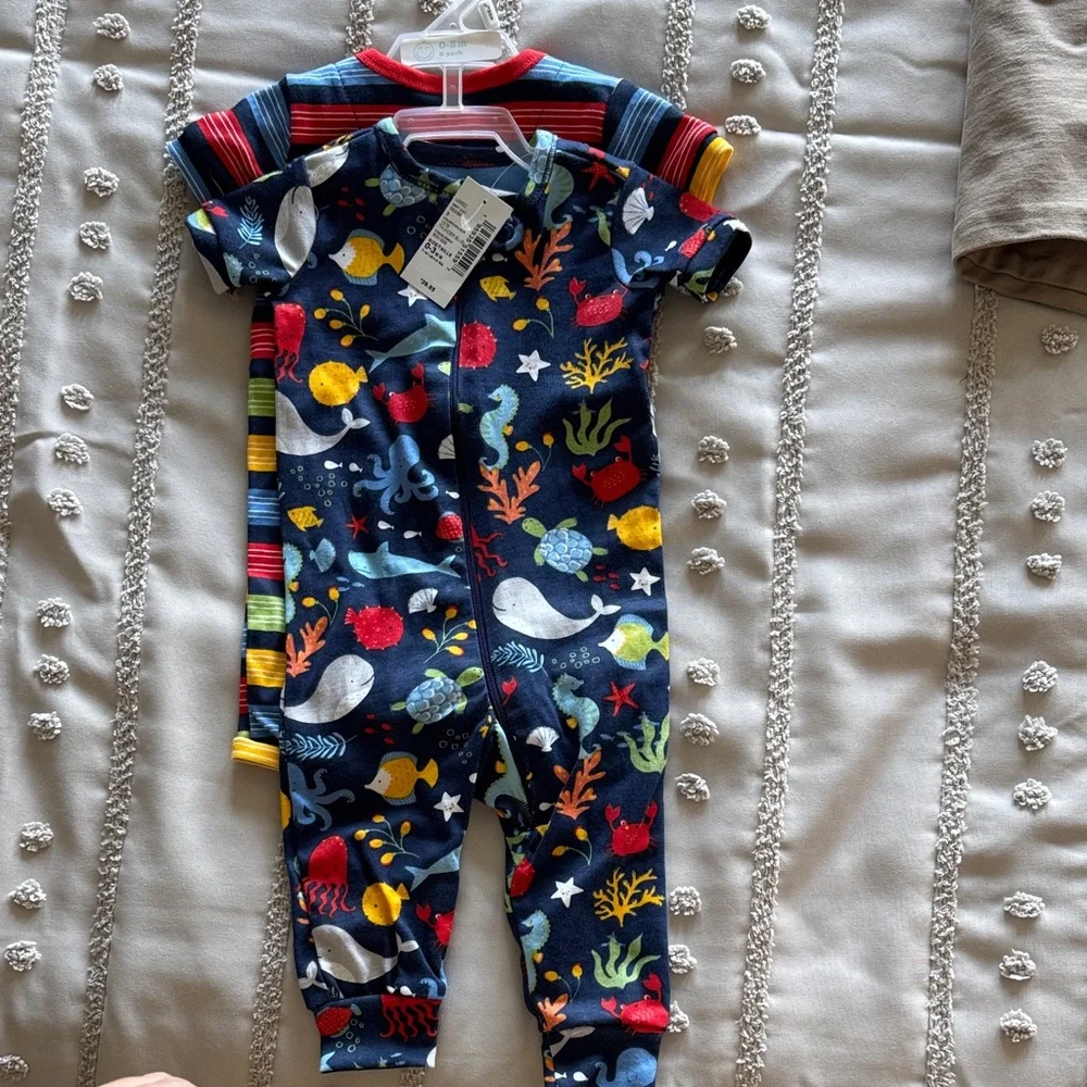 The Children's Place 2 Pack of 1 Piece Sleepers